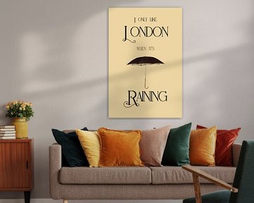 I only like London when it is raining van Martin Bergsma