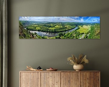 Loop van de Dordogne bij La Roque-Gageac van Leopold Brix