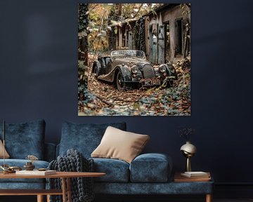 MG Morgan Roadster vergeten verloren plek bos herfst van gm_designs