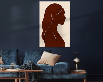 Elegante weibliche Silhouette