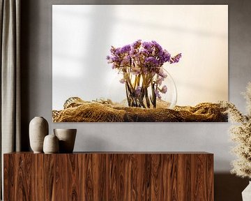 Serene Paarse Gedroogde Bloemen