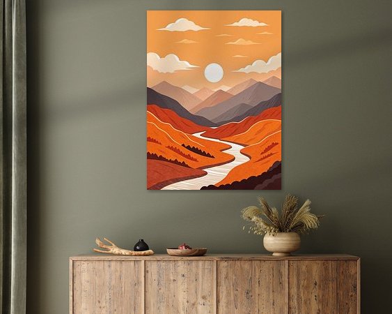 Example of the artwork in a room