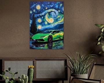 Die Sternennacht Lamborghini Huracan Grün von MIROKKU