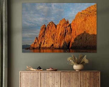 Capo Rosso  bij de Calanches de Piana bij zonsondergang
