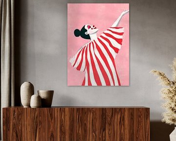 Dansende clown van haroulita