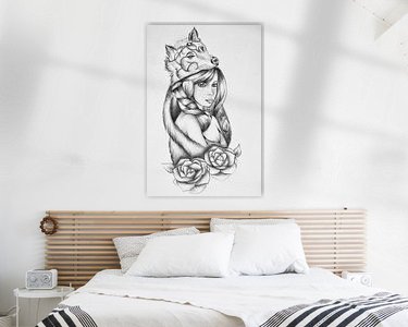 Example of the artwork in a room
