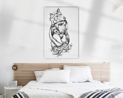 Example of the artwork in a room
