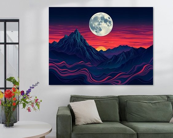 Example of the artwork in a room