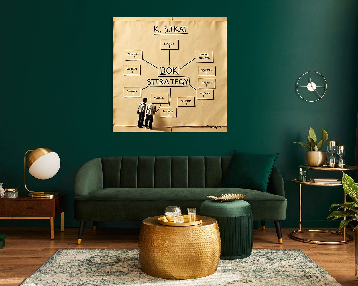 Example of the artwork in a room