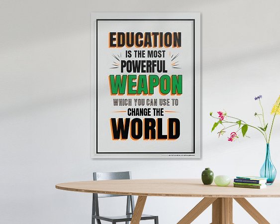 Example of the artwork in a room