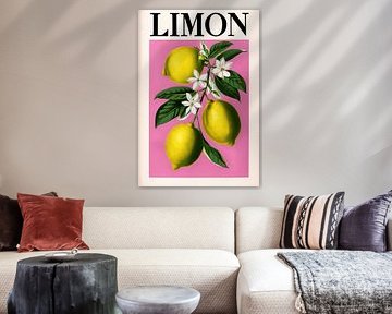 Impression d'art botanique Vibrant "Limon" : Une célébration intemporelle du zeste d'agrumes et de la beauté naturelle