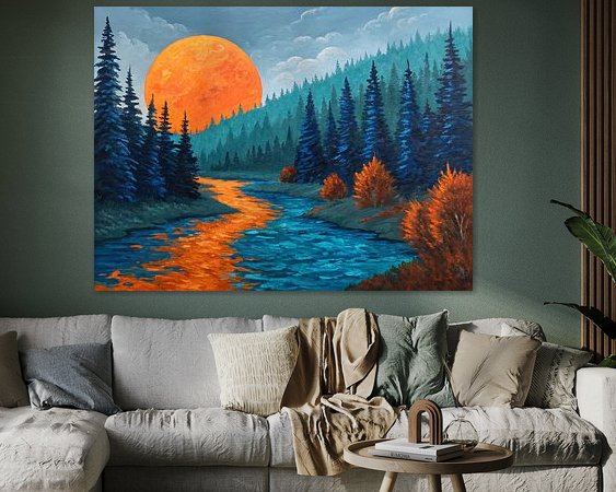 Example of the artwork in a room