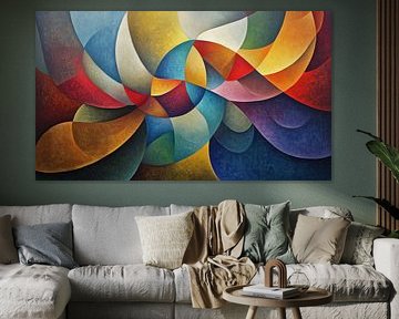 Abstracte unieke vormen panorama van TheXclusive Art