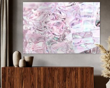 Helder ijs in een spel van licht van Mixed media vector arts