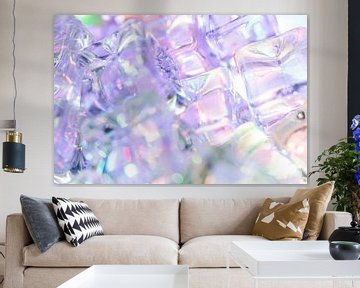 Iriserende ijsstructuur van Mixed media vector arts