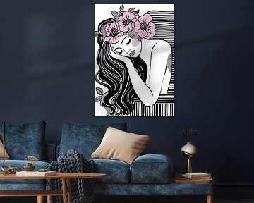 Vrouw met bloemen | Bloemen vrouw