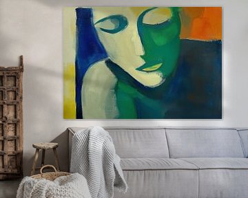 Abstract Gezicht van Blikvanger Schilderijen