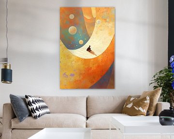 Kosmisch Schilderij | Cosmic Solitude Path van ARTEO Schilderijen
