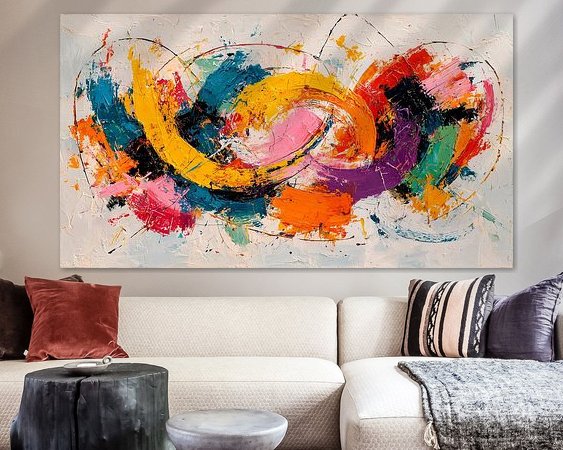 Example of the artwork in a room