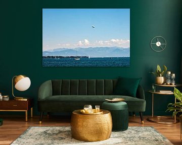 Zeppelin au-dessus du lac de Constance