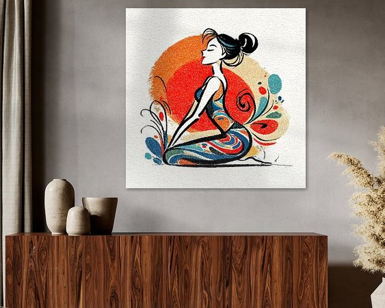 Example of the artwork in a room
