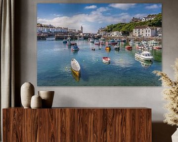 Hafen von Porthleven, Cornwall von Christian Müringer