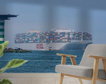 OOCL Denmark container ship.