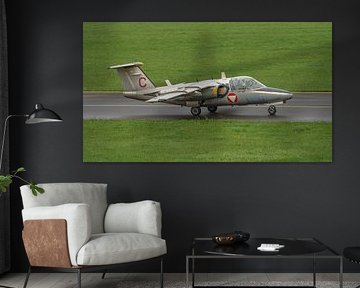 Austrian Saab 105 OE during Airpower 2019.
