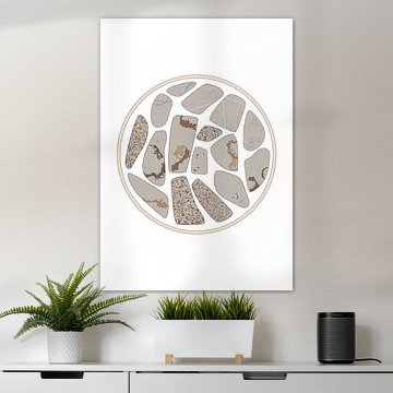 Steine am Strand gefunden zwei