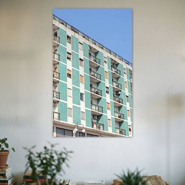 Immeuble d'appartements coloré à Brindisi