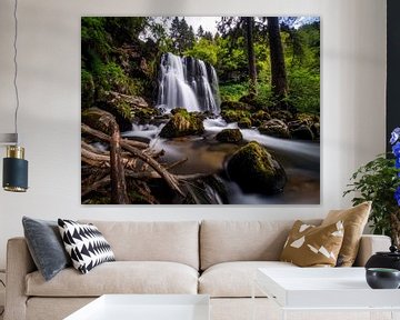 De waterval in het hart van het bos van Christina Bauer Photos