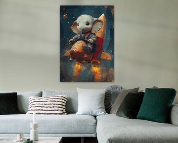 Elephant Astronaut by bob rendy