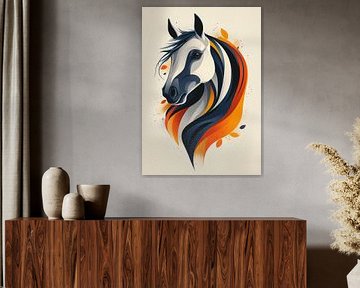 Esprit de cheval abstrait