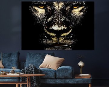 Leopard with gold accents by Art & Soul Creations