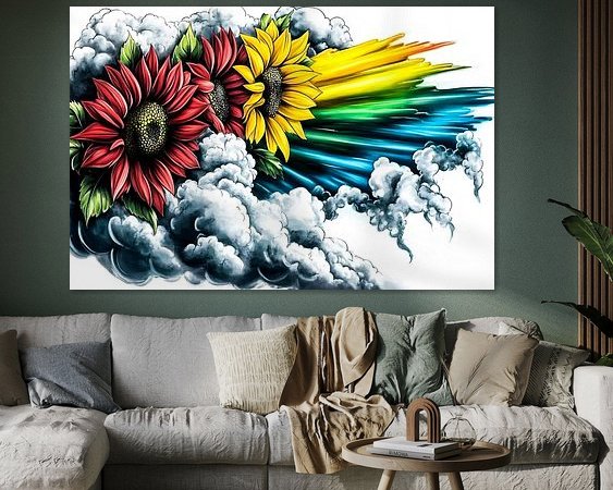 Example of the artwork in a room