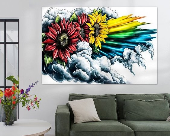 Example of the artwork in a room