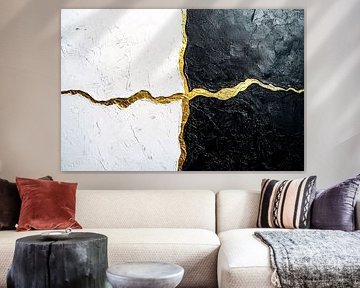 Abstraktes Design mit goldenen Details von Art & Soul Creations