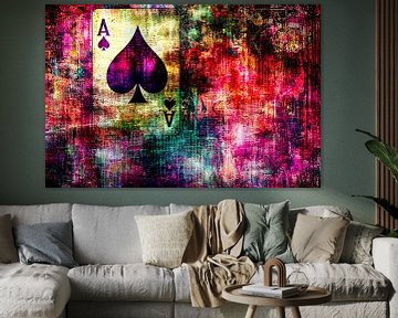 Kleurrijke abstracte speelkaart kunst van Imperial Art House