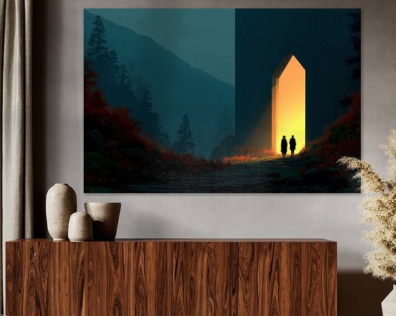 Example of the artwork in a room