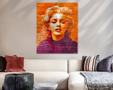 Marilyn Monroe Pop Art Canvas von Leah Devora