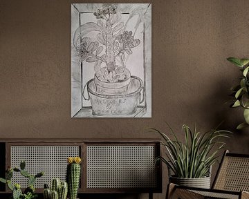 Desert pink in pot by Tatjana Pöhl