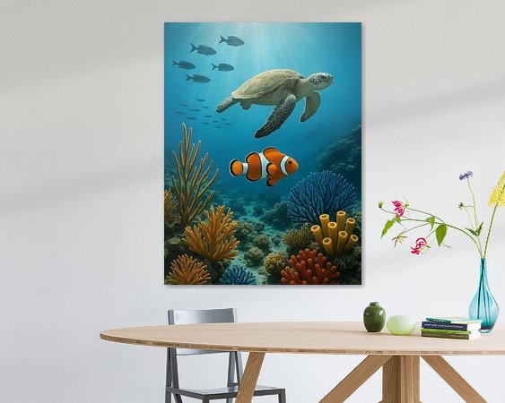 Example of the artwork in a room