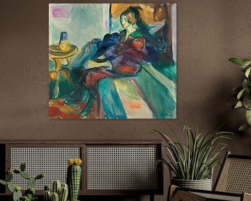 Seated Model on the Couch, Edvard Munch
