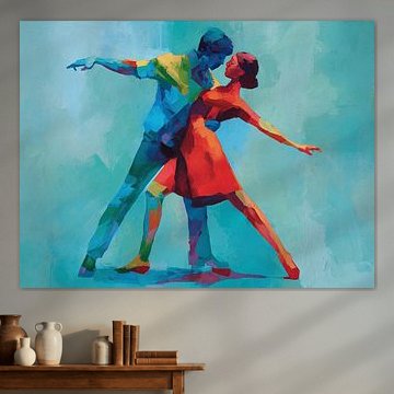 Dansers in Kleuren | Colorful Dance Partners van De Mooiste Kunst