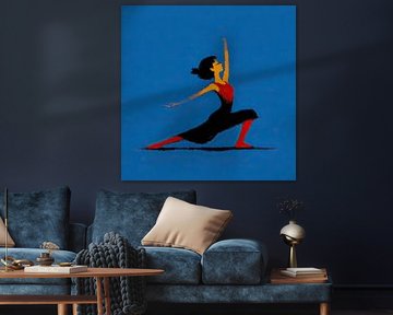 Femme dynamique en mouvement sur OMG Art