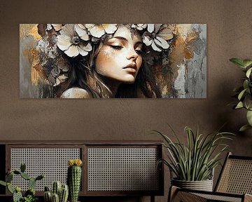 Vrouwen Bloemen | Whispering Petals, Quiet Grace van De Mooiste Kunst