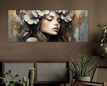 Vrouwen Bloemen | Whispering Petals, Quiet Grace van De Mooiste Kunst