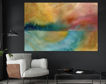 Abstrakte Malerei, stimmungsvolle Landschaften und Farbtherapie von Joriali Abstrakte Kunst