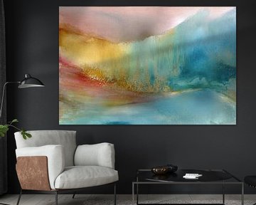 Abstract schilderij,  een Zee van Licht en Kleuren van Joriali Abstract