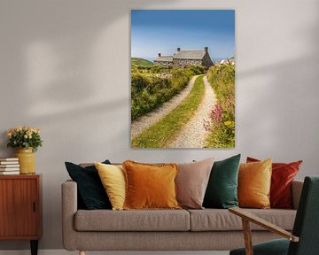 Farmhouse on the coast near Zennor, Penwith Peninsula, Cornwall
